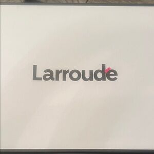 Larroude Tan Woven Sandals